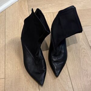 Celine Black Heeled Boots for Women